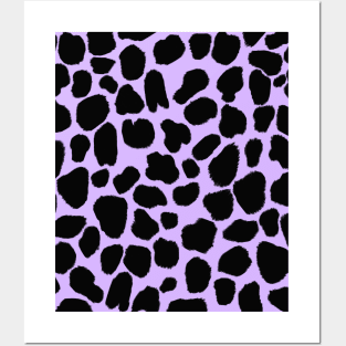 Purple Green Cow Hide Print Posters and Art